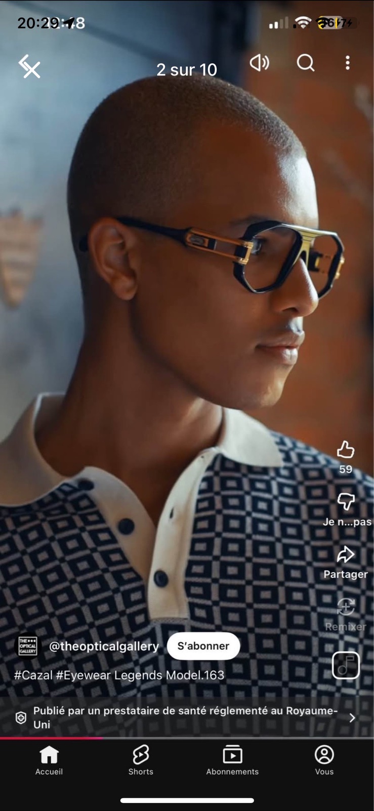 Lunette cazal 