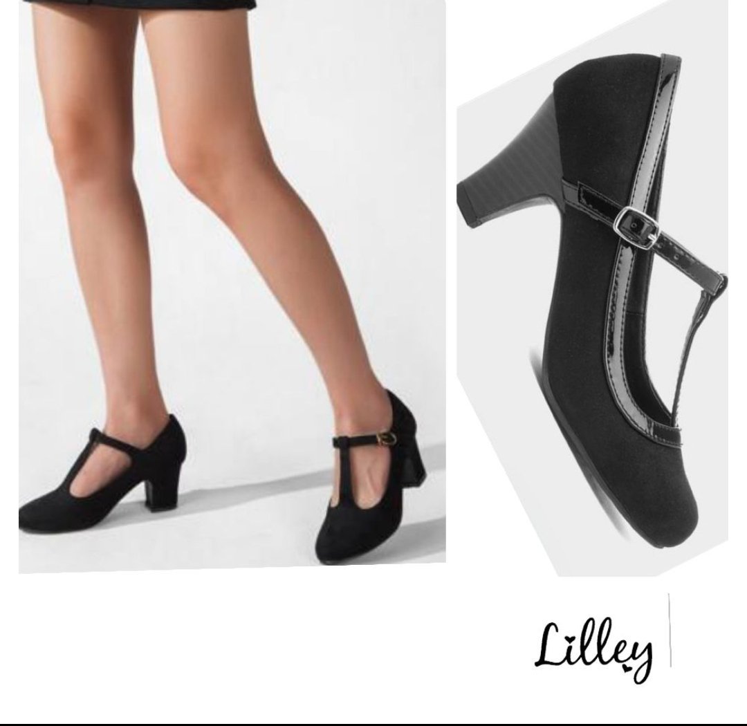 Des escarpins noirs demi talon très très confortables et élégants de la marque Lilley Vicky 
