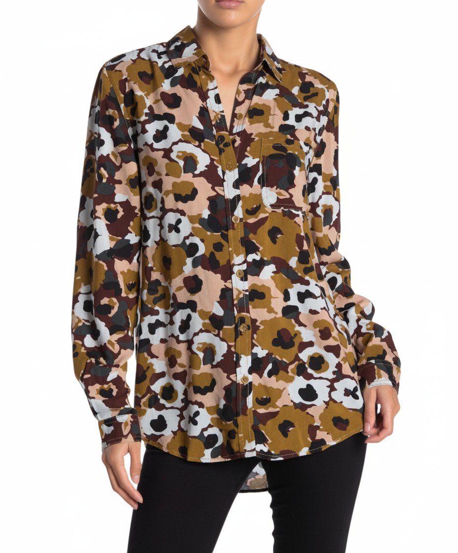 Jolie longue chemise en coton made in Italy