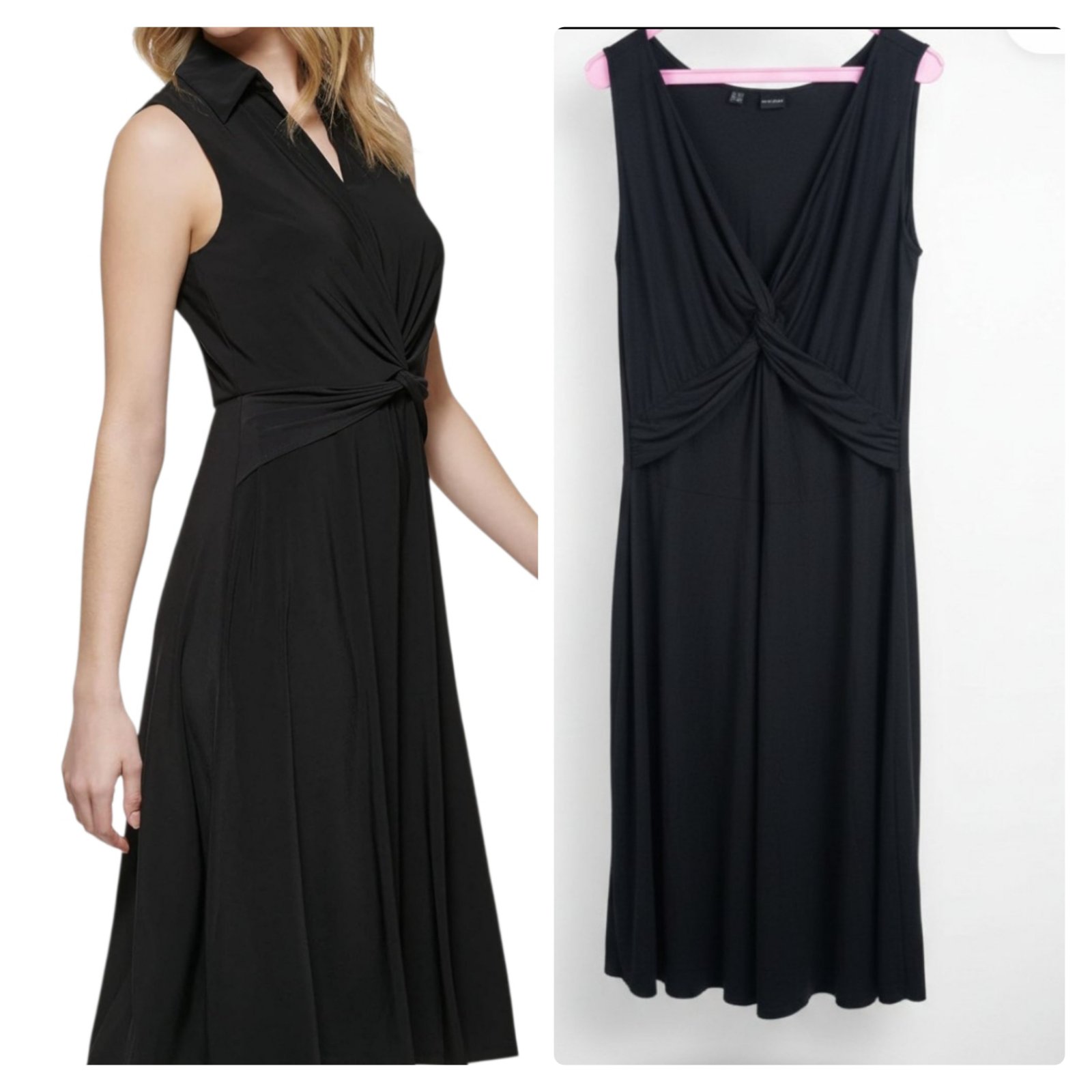 Robe midi noire lycra  taille 42/44 de la marque Bodyflirt