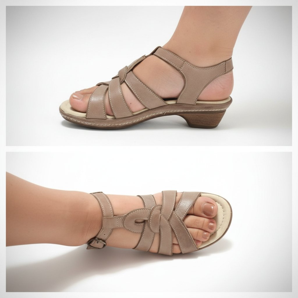 En cuir nude très jolis et confortables made in Italy