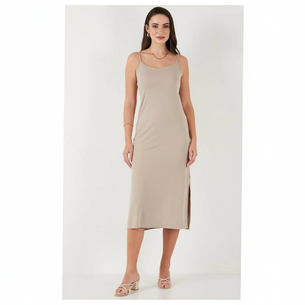 Robe midi à une fente latérale H&M