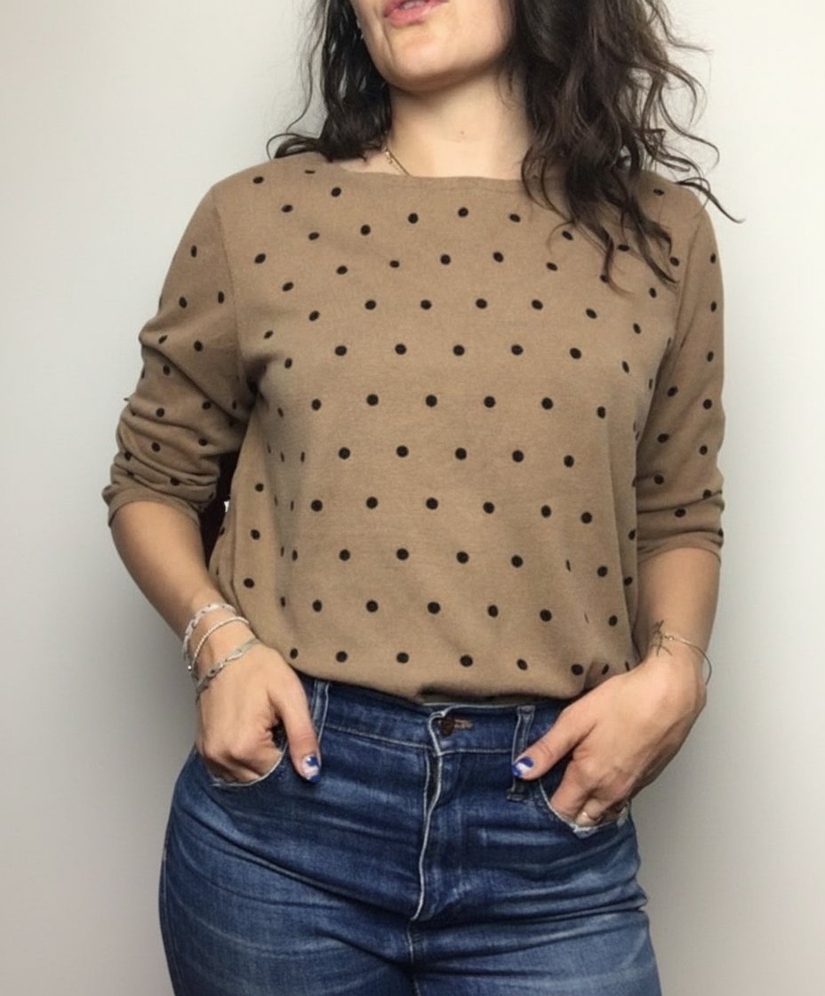Joli pull lycra manches 3/4 taille 40/42 C&A