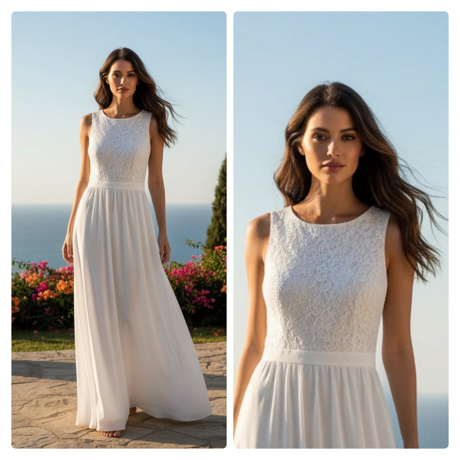 Robe maxi  avec doublure à haut en dentelle taille 36/38 Anna Field