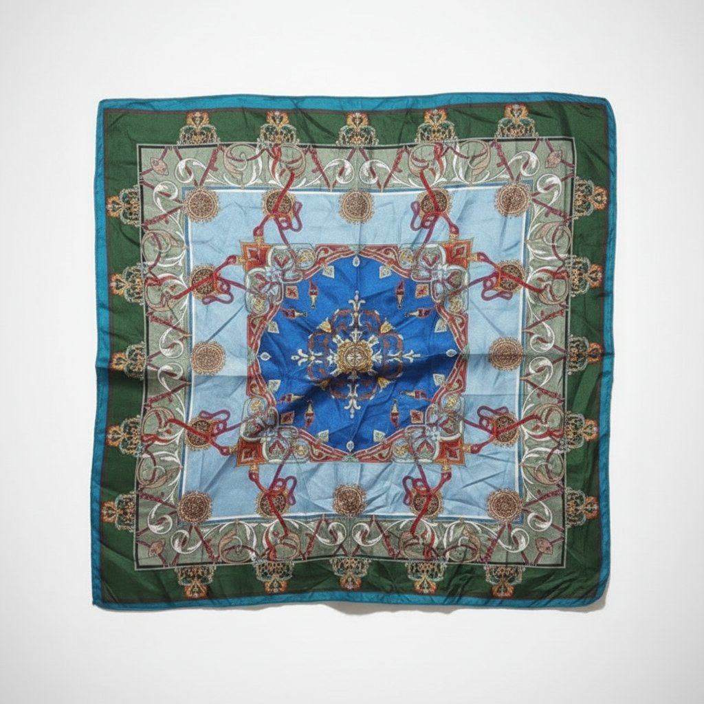 Très jolie foulard carré en soie