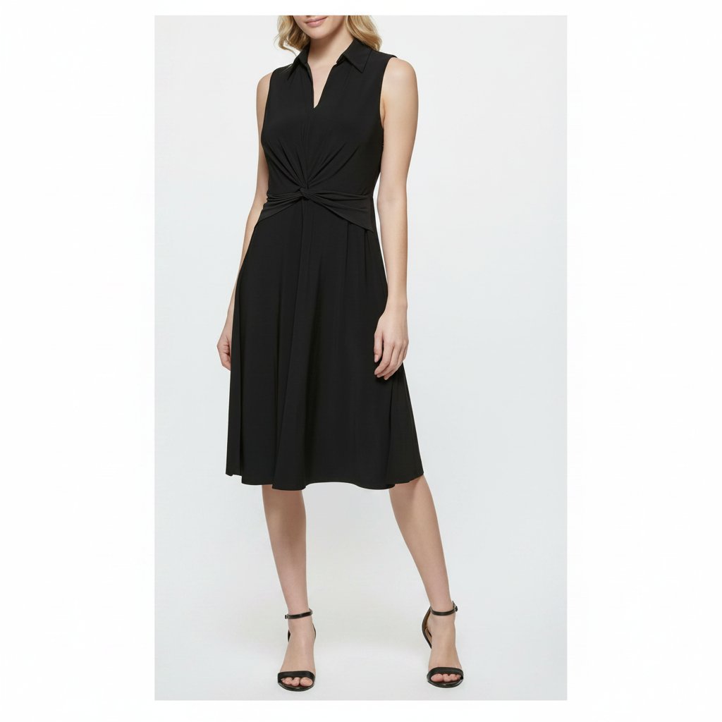 Robe midi noire lycra de la marque Body Flirt