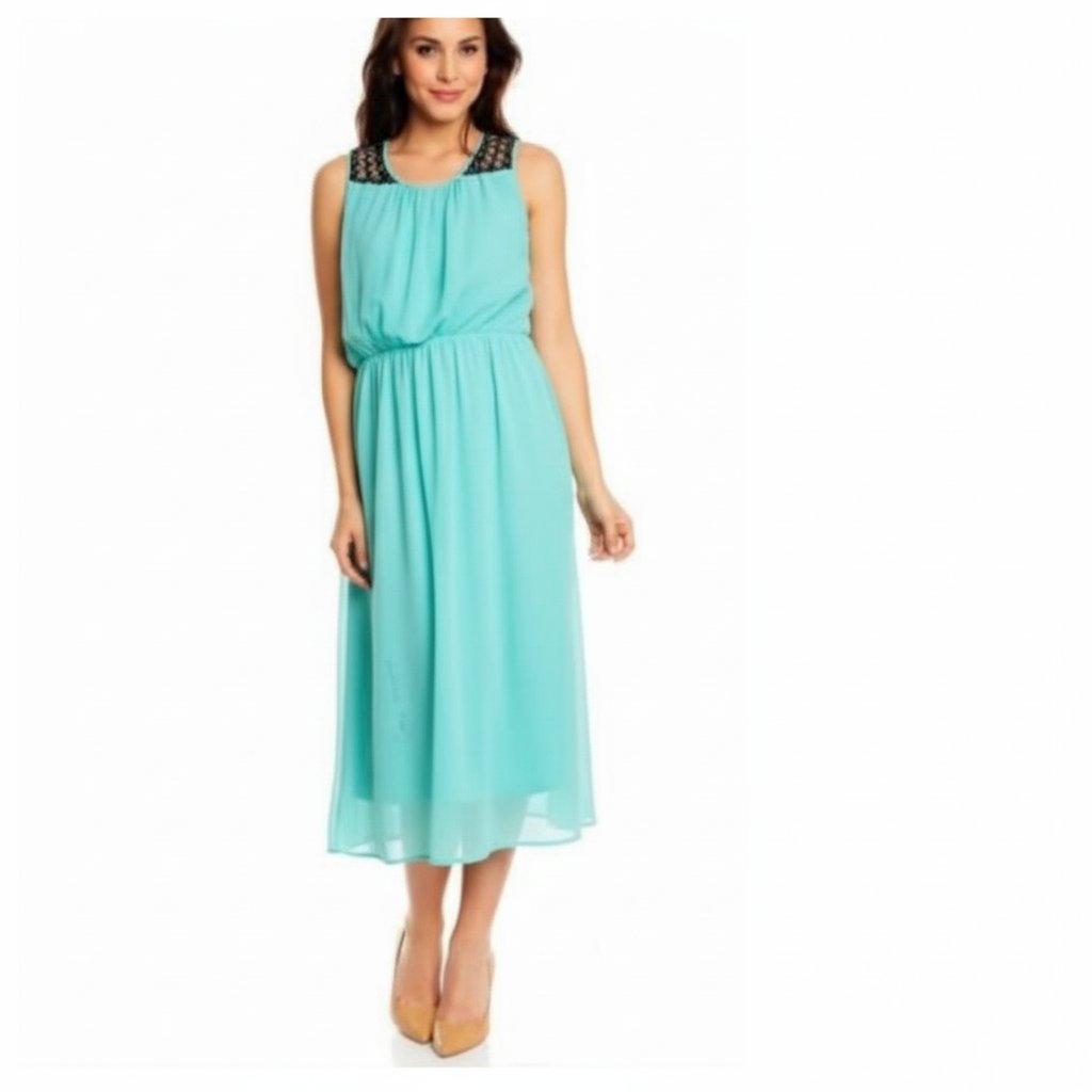Belle robe vert clair avec doublure taille 38/40 de la marque Best Emilie