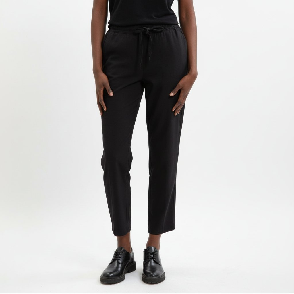Pantalon noir taille haute taille 38/40 made in Italy