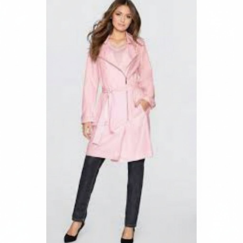 Je vide joli trench rose poudré Celyn b