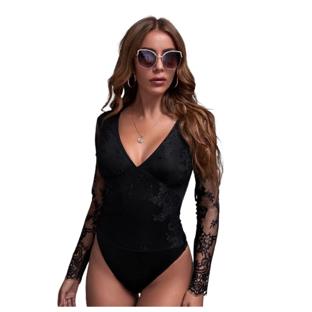 Bodysuit avec manches longues en dentelle taille 40/42