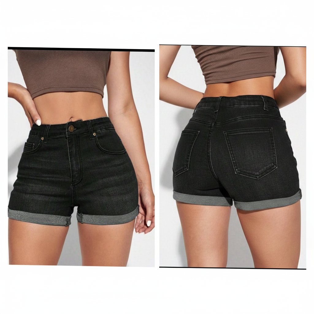 Short denim lycra Shein 