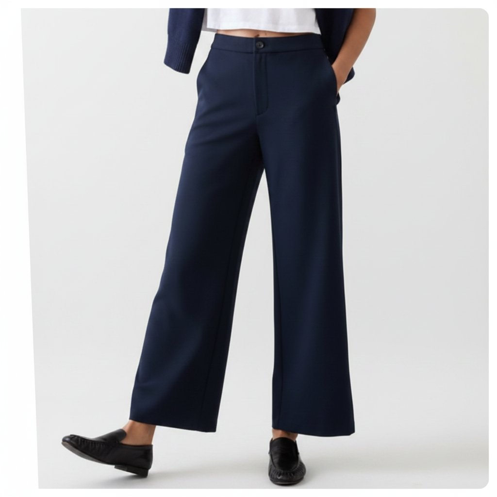 Pantalon large taille haute doublé coupe très chic état neuf Taille 38/40 banana Republic
