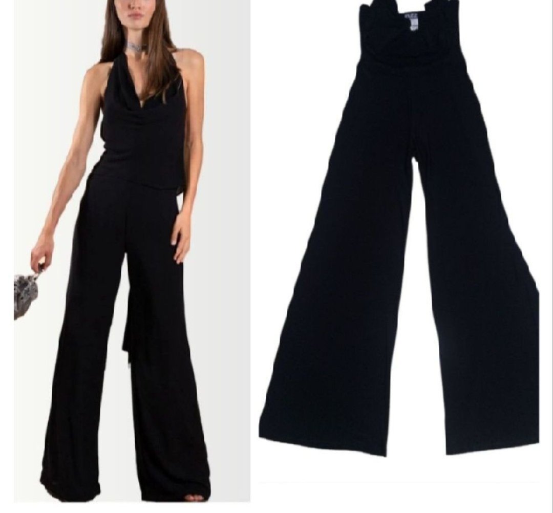 Combinaison à pantalon large super lycra avec une broche en diamant intégrée taille 38/40
