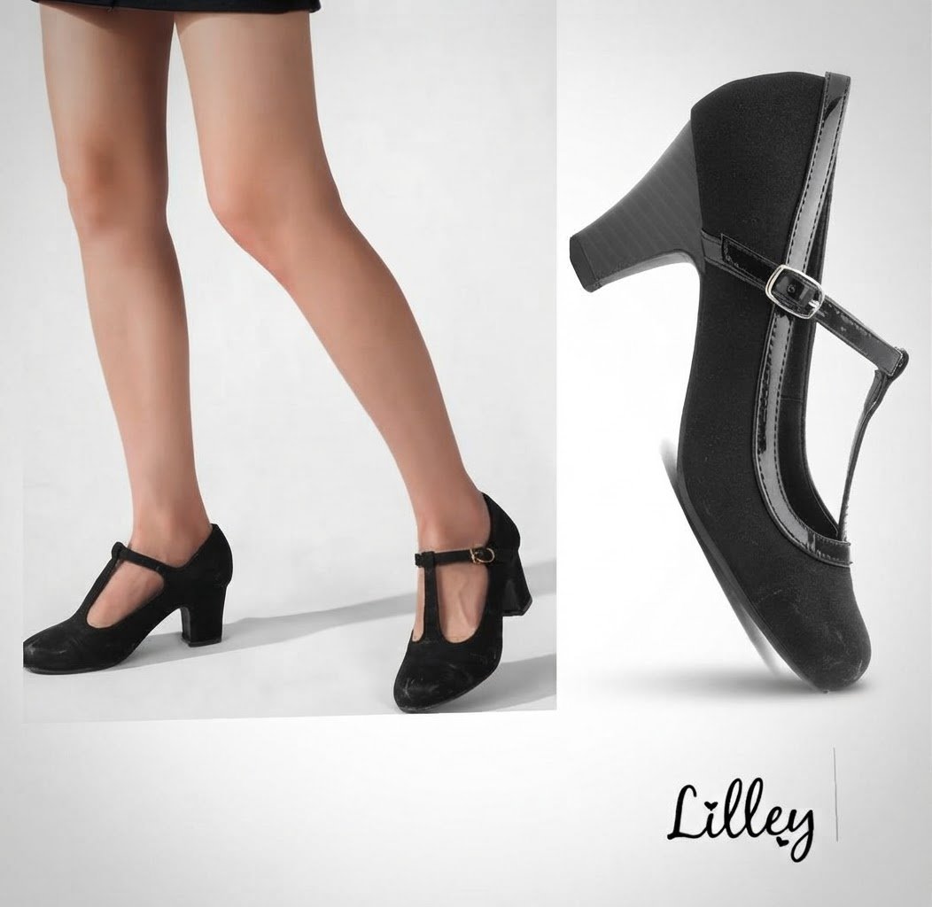 Des escarpins jolis et confortables demi talon de la marque Lilley Vicky