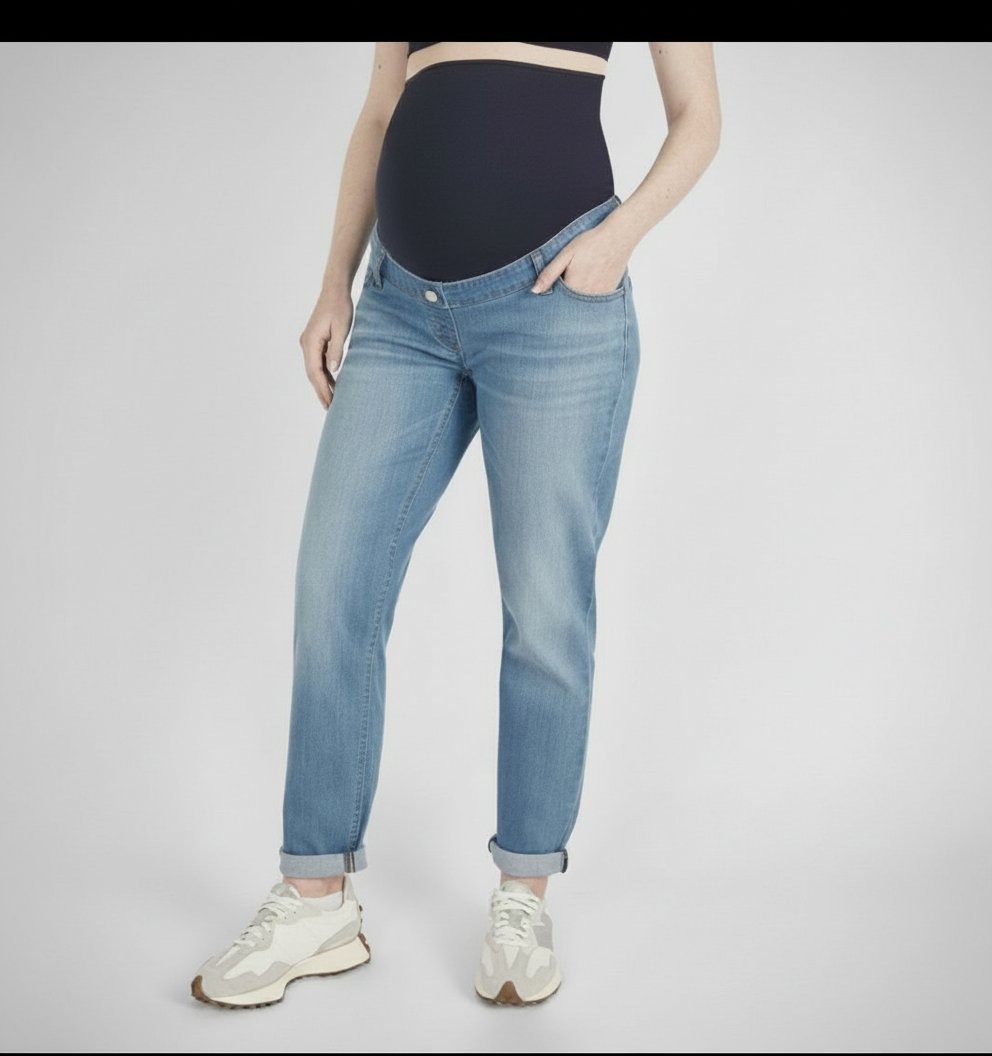 Pantalon de grossesse super lycra de taille réglable avec élastique à bouton taille 38/40/42 de la marque Noppies 