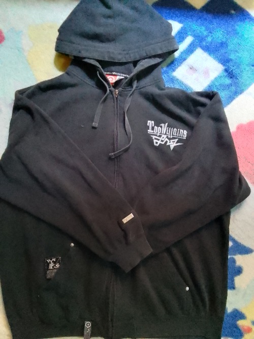 Graffiti zip-up hoodie