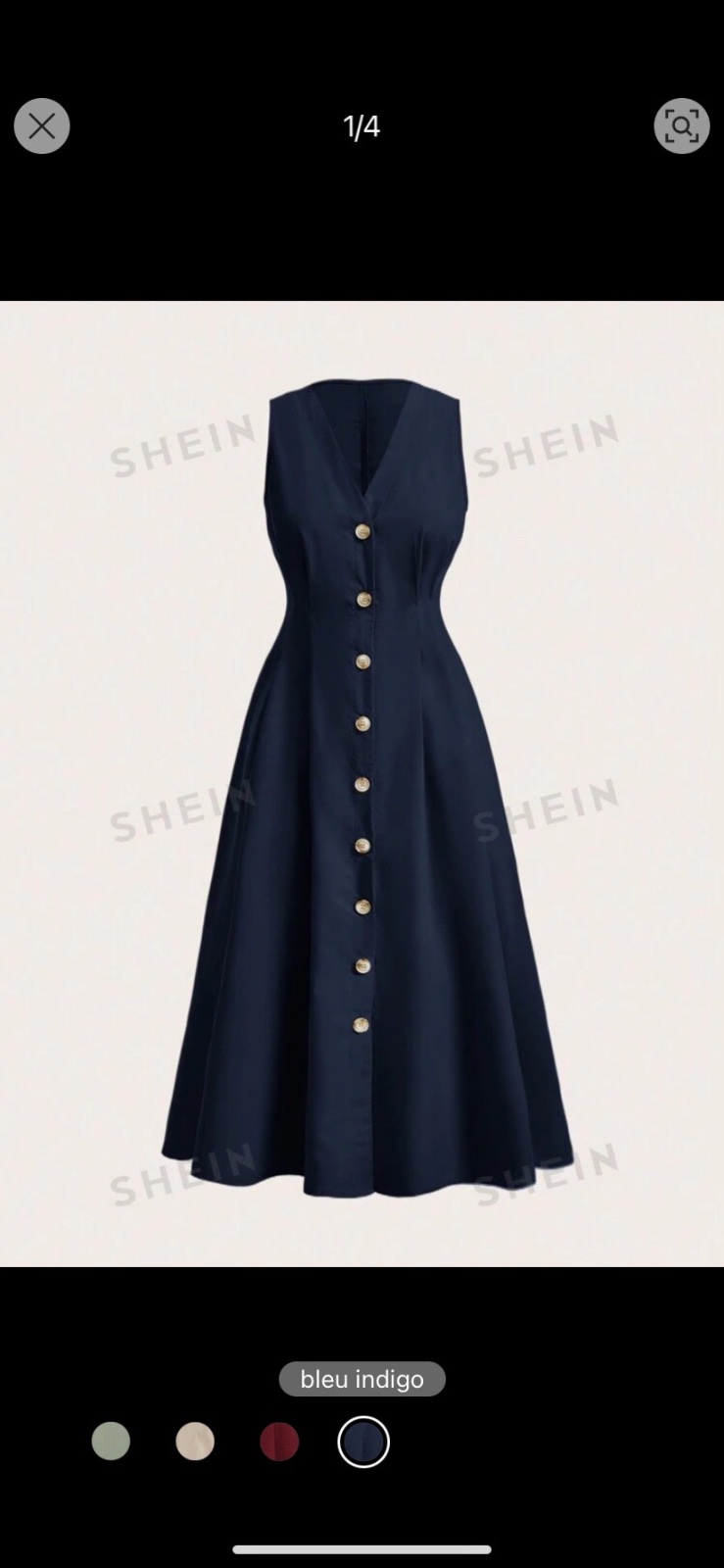 Robe bleu marine