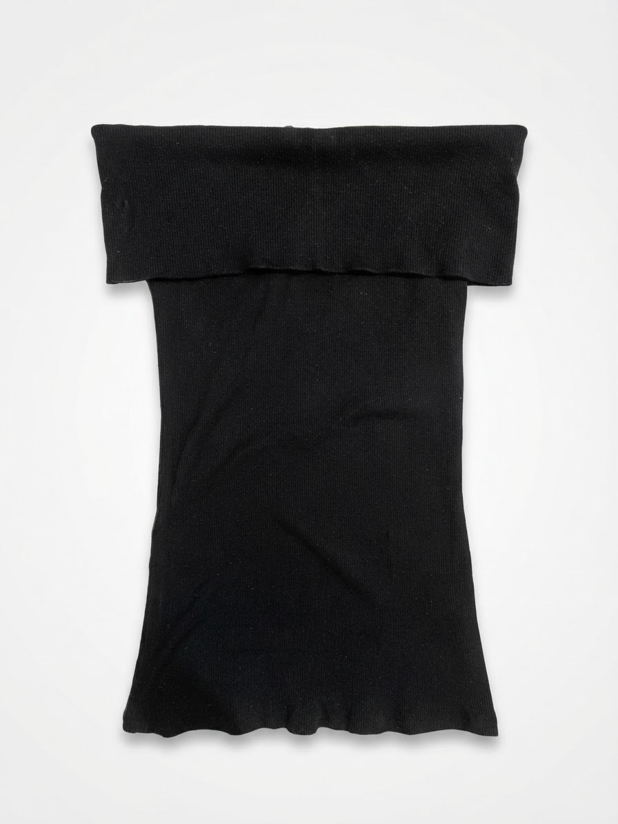  top noir  col bateau