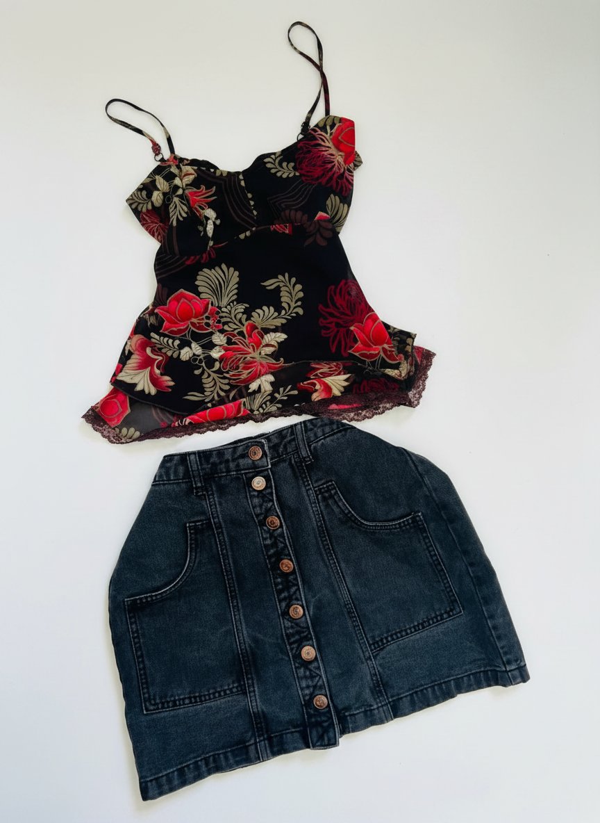 Ensemble jupe avec top 🌻 tom tailor borderies
