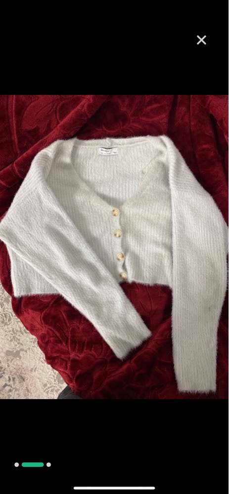 Gilet Bershka blanche