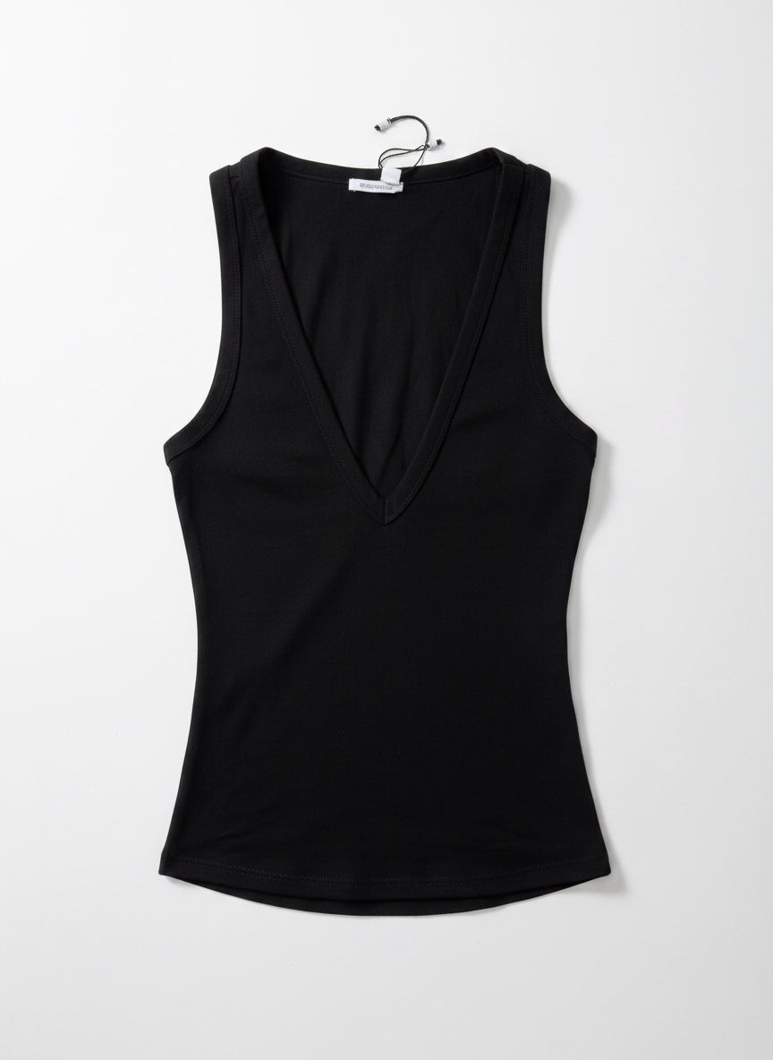 Top noir juste - au -corps de sport marque garage 