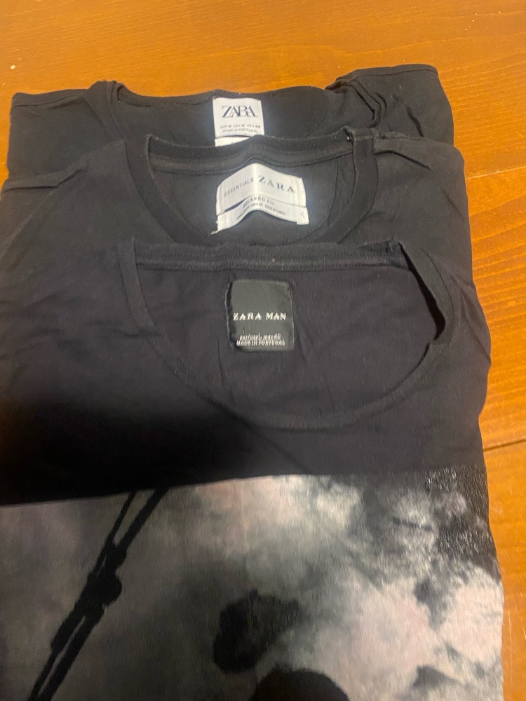 Lot 3 t shirt zara