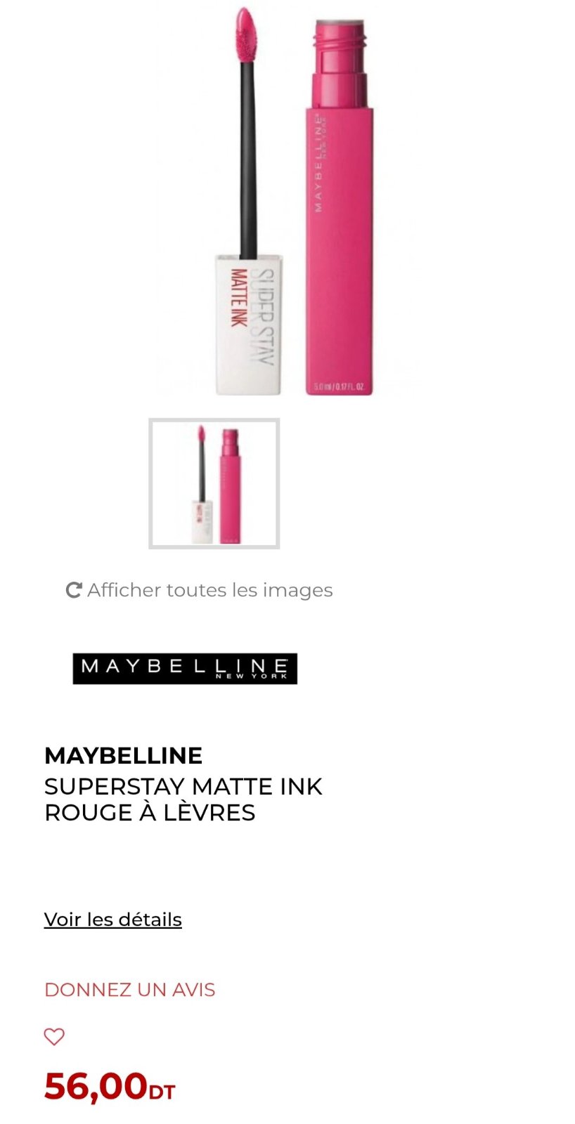 MAYBELLINE Superstay Matte Ink Rouge à lèvres
