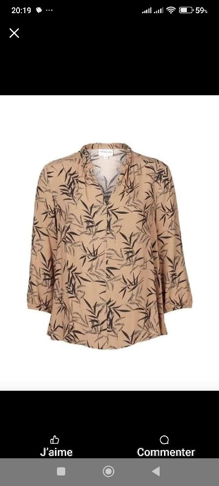 Chemise marron taille 38 