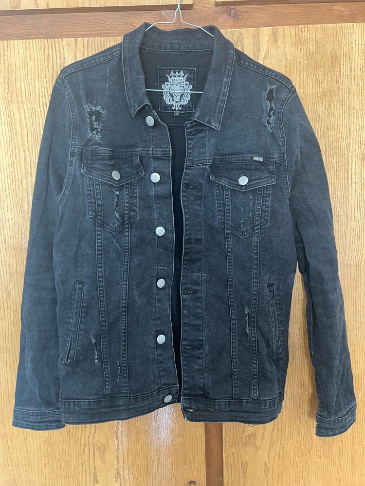 veste jean noir