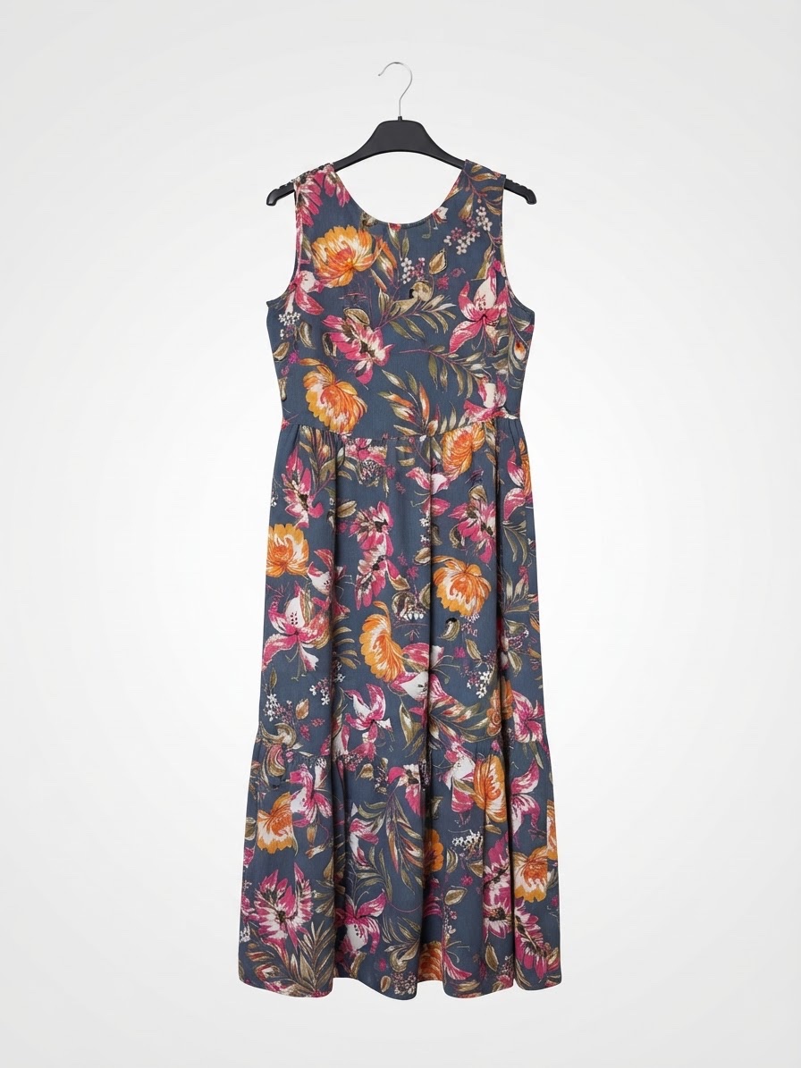 Robe blue avec motifs