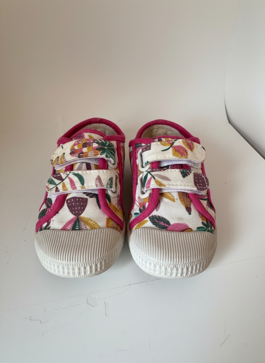 Tennis fille tape à l'oeil multicolore 