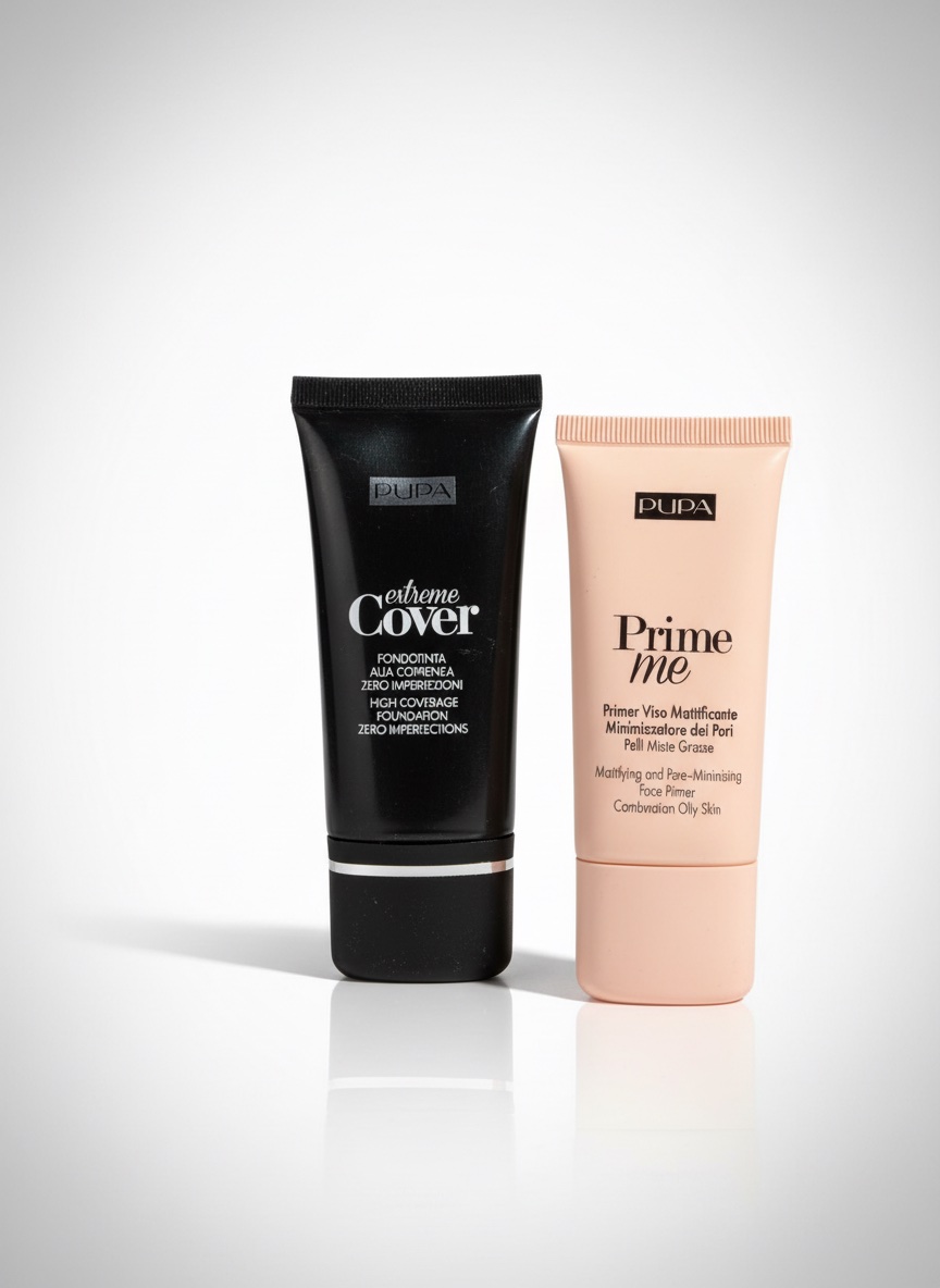 Lot 2 produit utilisé 2 fois 🔥fond de teint🔥 de la marque Pupa Milano, spécifiquement le modèle Extreme Cover.Il est conçu pour offrir une haute couvrance 