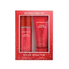 🔥🔥Rouge Seduction 🔥🔥de la marque Women'Secret.Ce set comprend une brume corporelle de 85 ml et un lait pour le corps de 90 ml.La fragrance est décrite comme ayant des notes chyprées et fruitées, incluant du cassis, de la poire et de la pivoine.