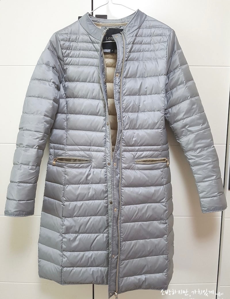  doudoune légère longue 🔥🔥🔥de couleur grise/argentée, provenant de la marque coréenne (Black Label).