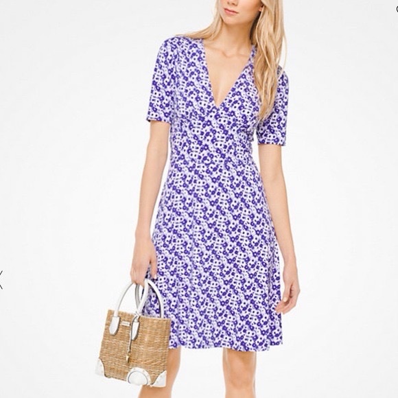 🔥Robe 🔥Michaels Kors à 🔥à imprimé floral bleu et blanc. Taille S M 
