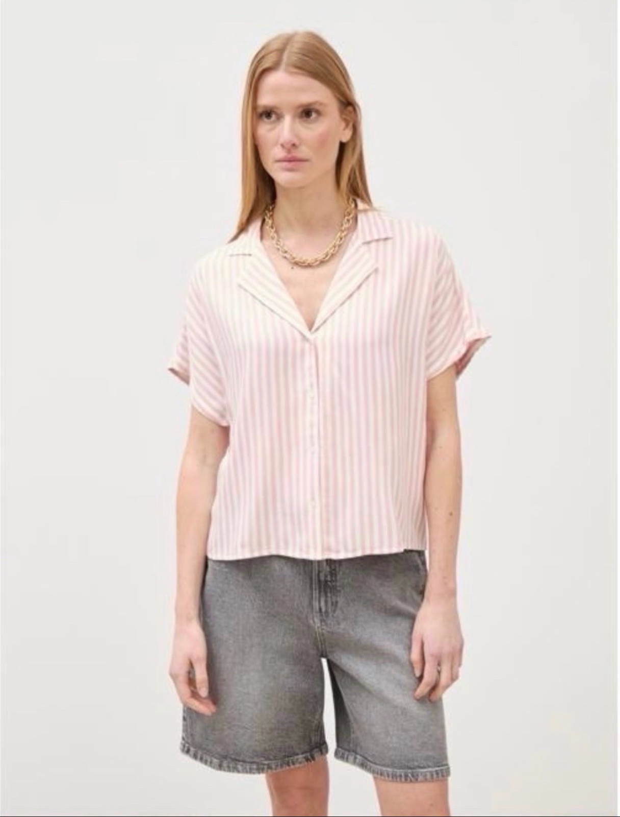 🔥🔥chemise Oysho 🔥🔥 rose et blanc à rayures verticales Taille M L 