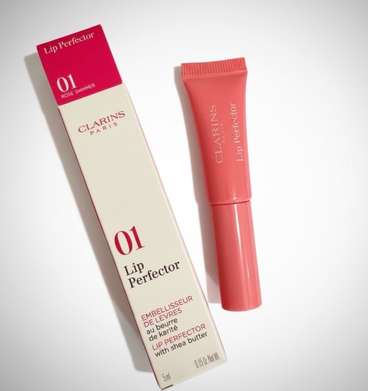 🔥Clarins🔥 Lip Perfector, un embellisseur de lèvres teinté en rose, idéal pour hydrater et repulper vos lèvres  État neuf ✅