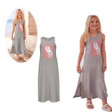 Robe longue grise pour fillette est de la marque Pepperts Made in germany