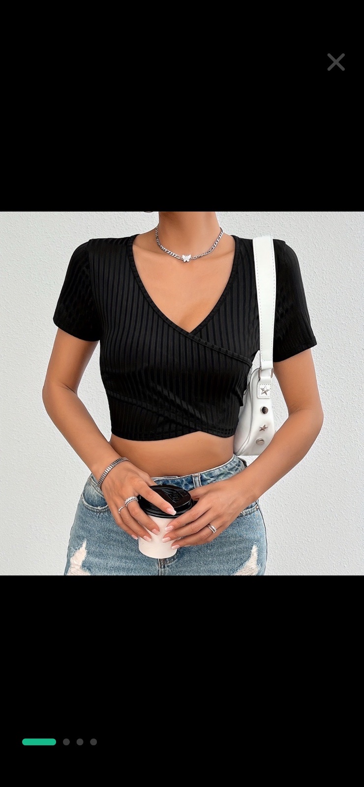 Crop top shein ylabes xs et la taille s