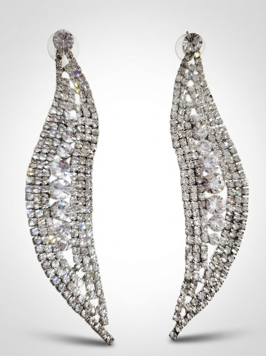 Boucles d'oreille en strass