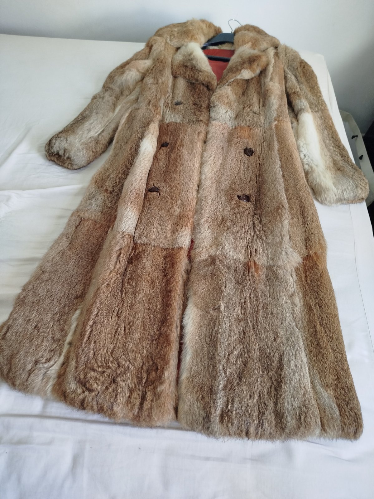 Beau manteau peau de lapin