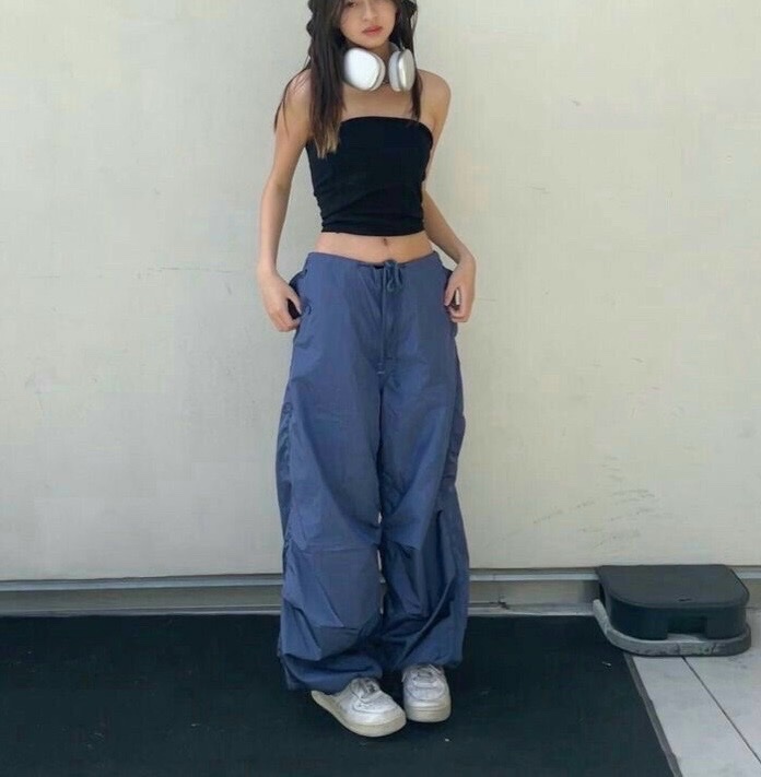 Pantalon parachute pull&bear