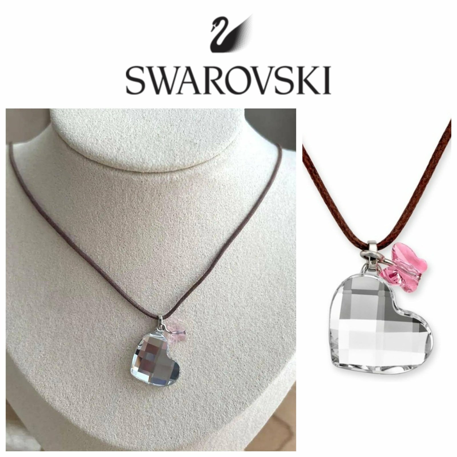 Collier cœur Swarovski 