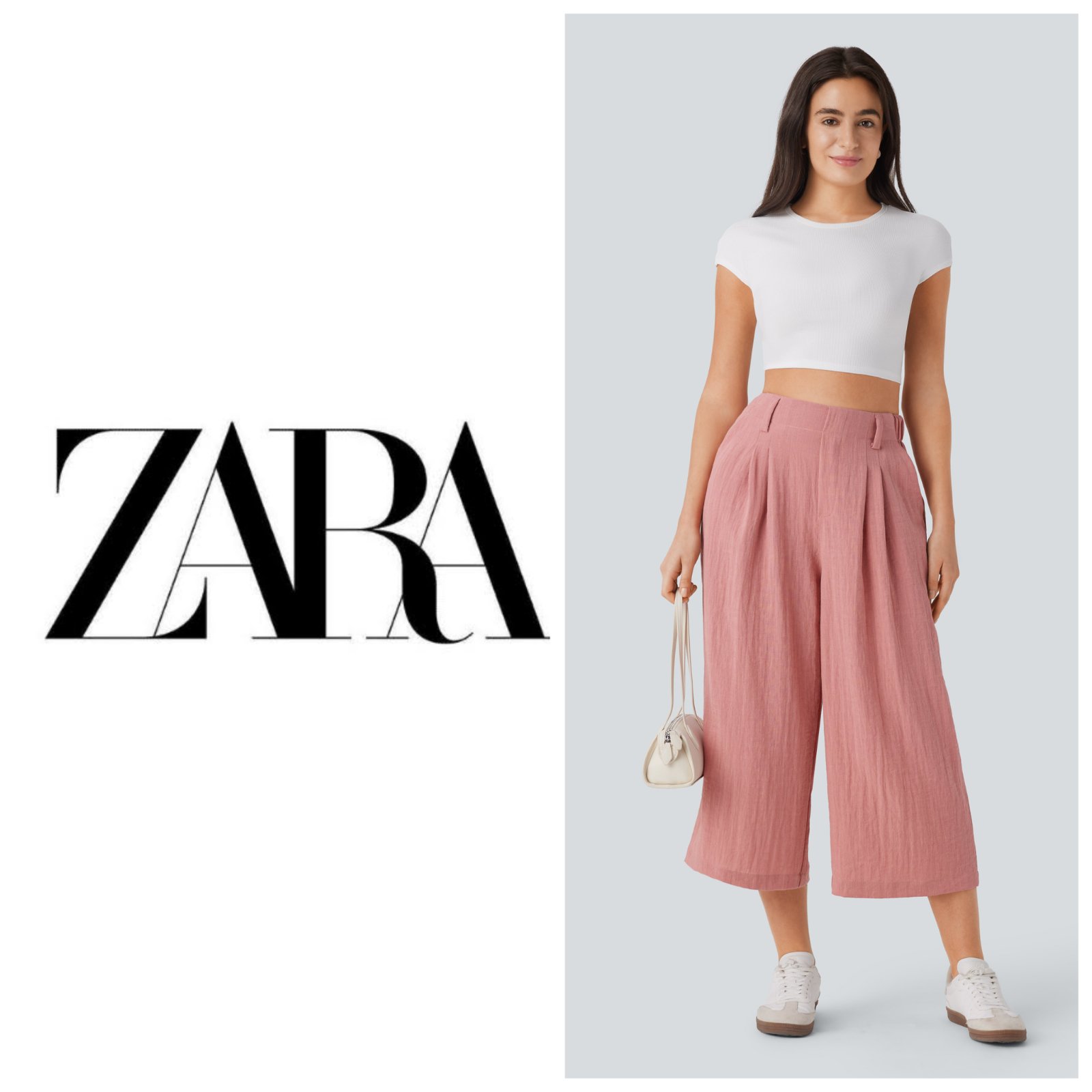 Pantalon taille haute 