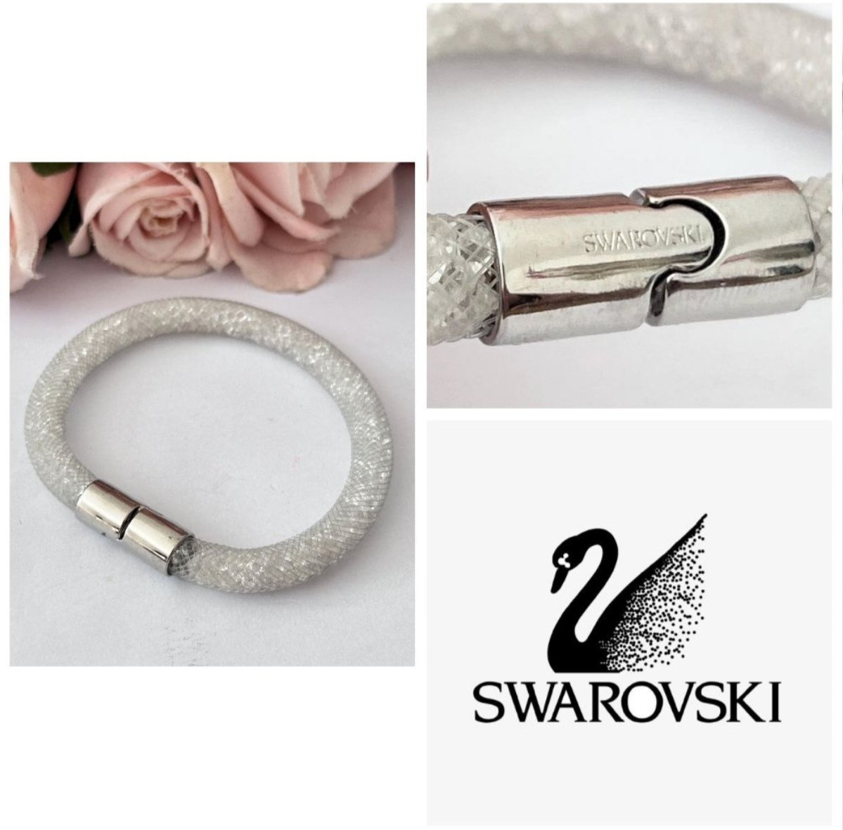 Bracelet Swarovski authentique en bonne état 