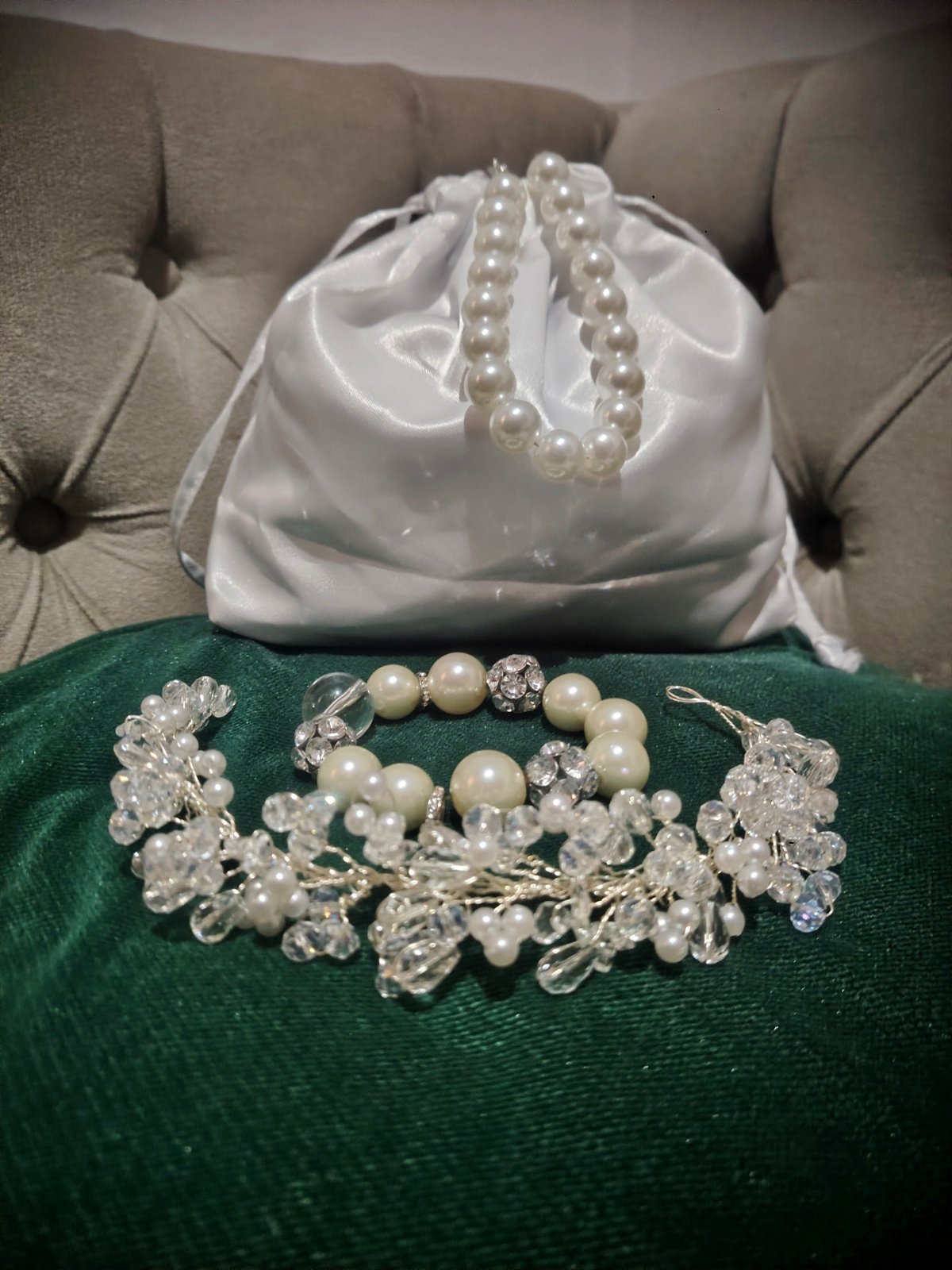Sac à main soiré couronne et bracelet 