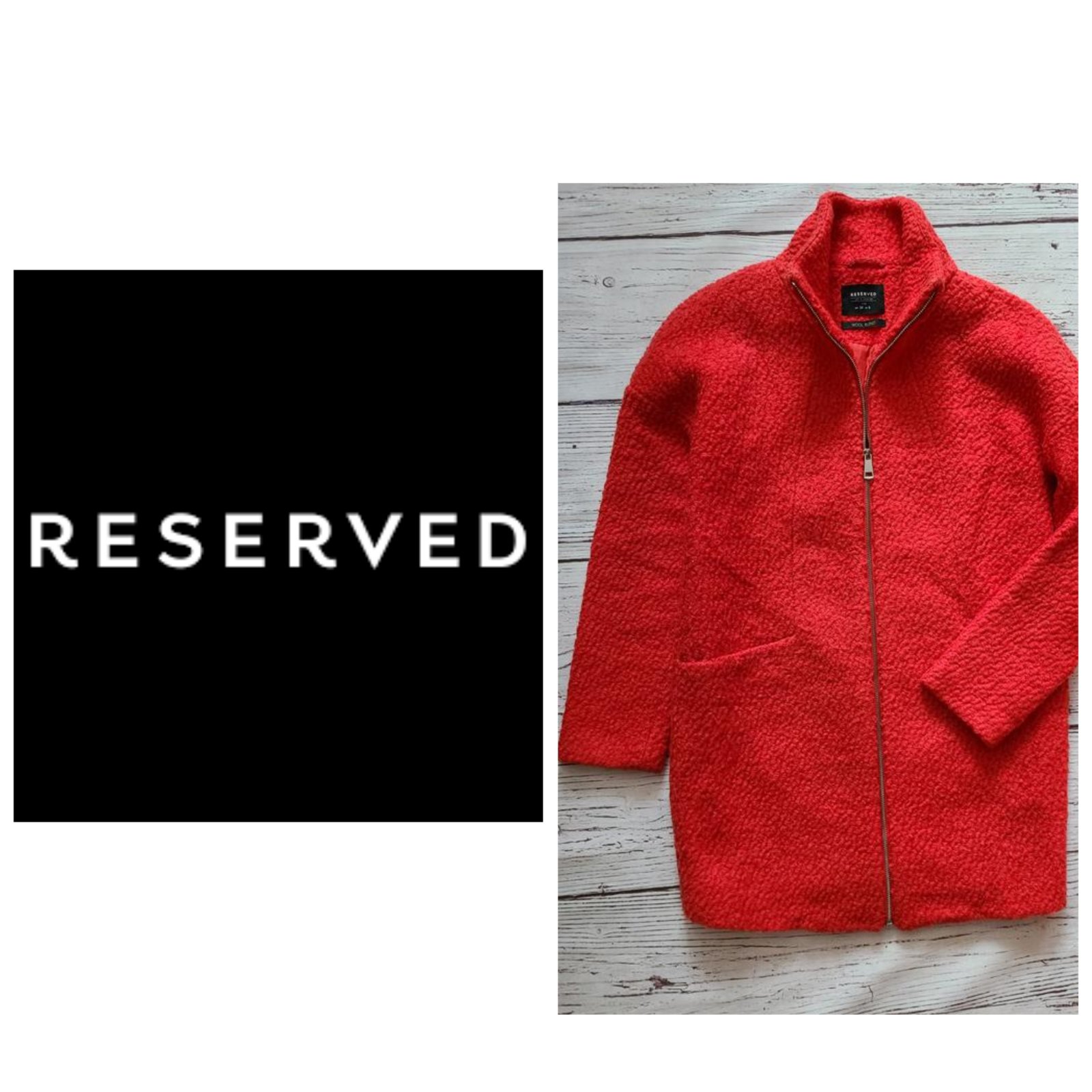 Manteau en laine bouclé 
