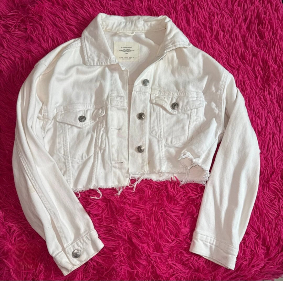 White denim jacket