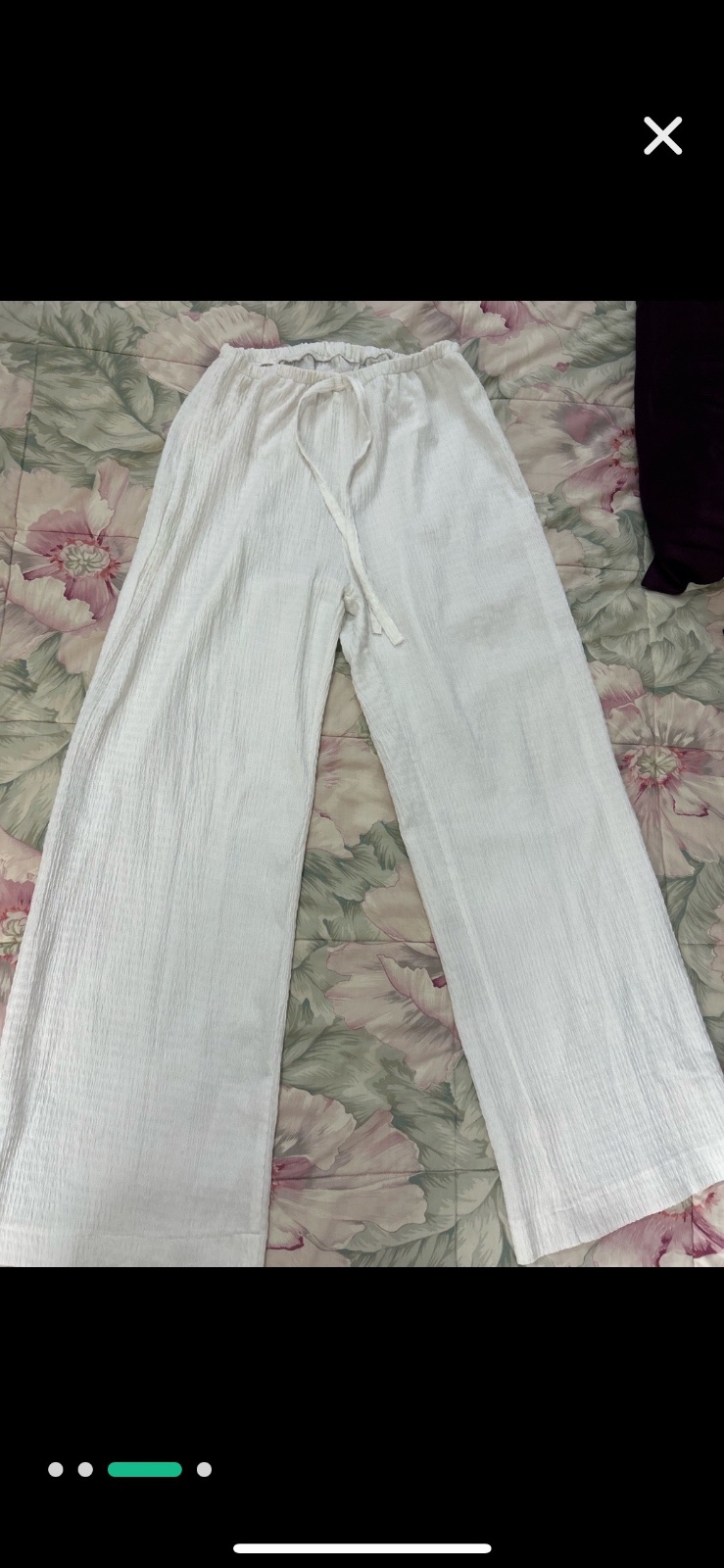 Pantalon blanc la taille m tres bon etat