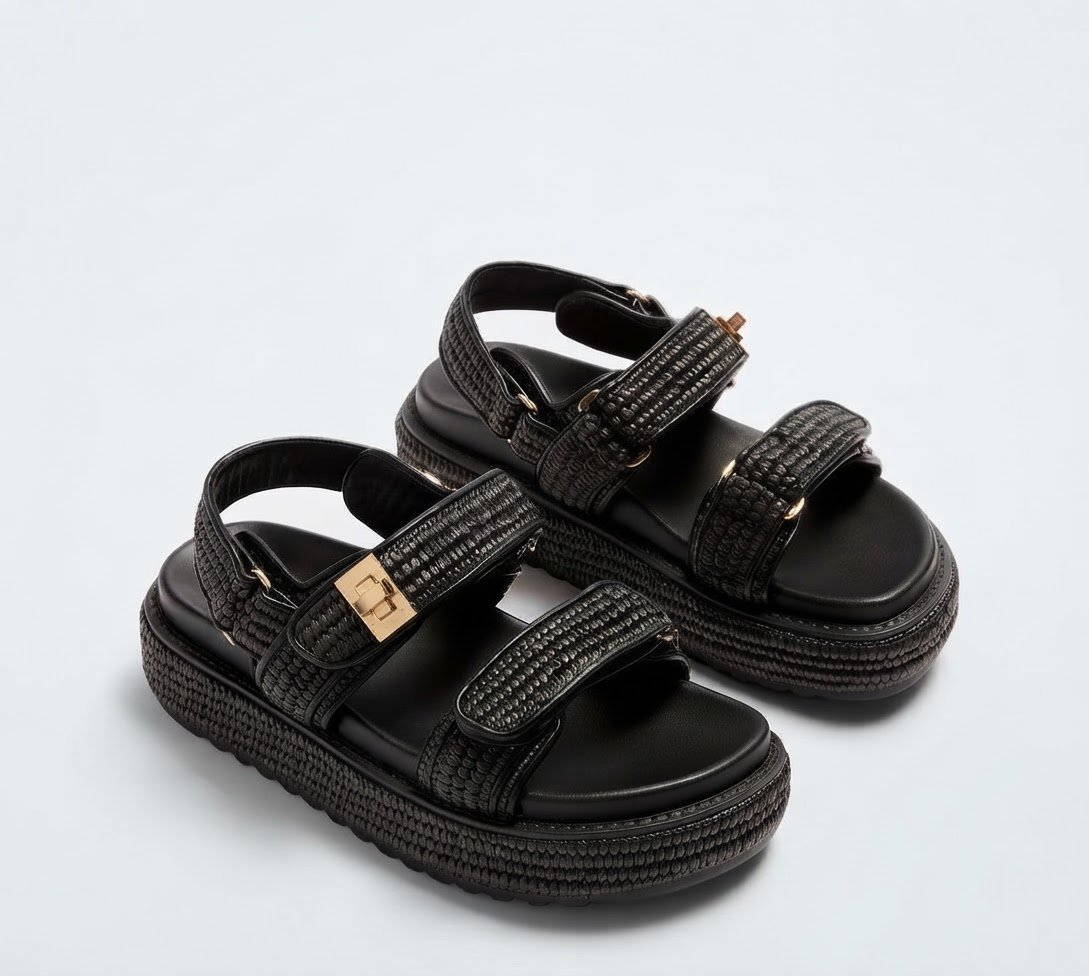 Sandales noir steeve madene 